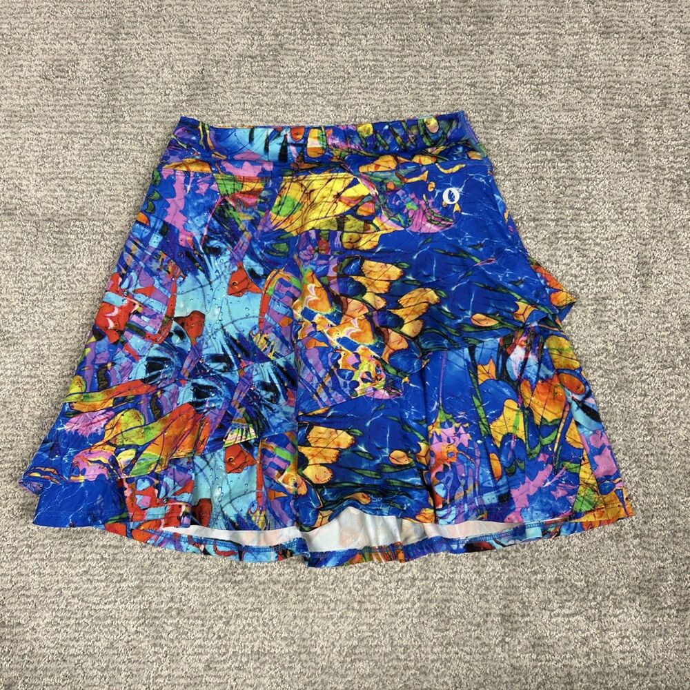 Dona Jo Skort Women Small Athletic Skirt Tennis Pickleball Stretch Ruffle